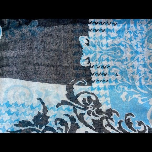 Pashmina - Houndstooth Print by: Charming Charlie - Bid Now = Disc.Shipping 👍 - Picture 2 of 8